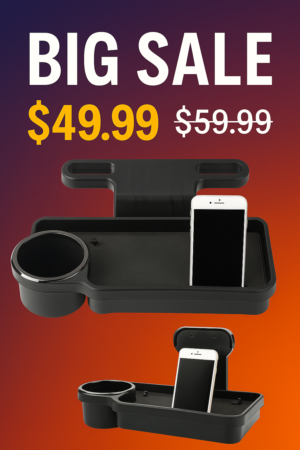 AutoEase Backseat Headrest Tray